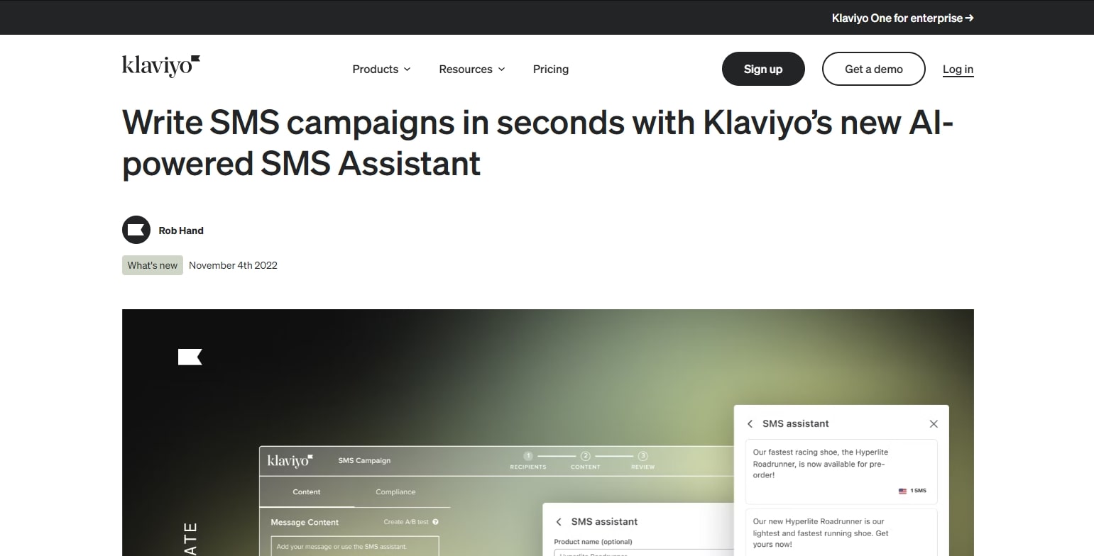 Klaviyo SMS Assistant