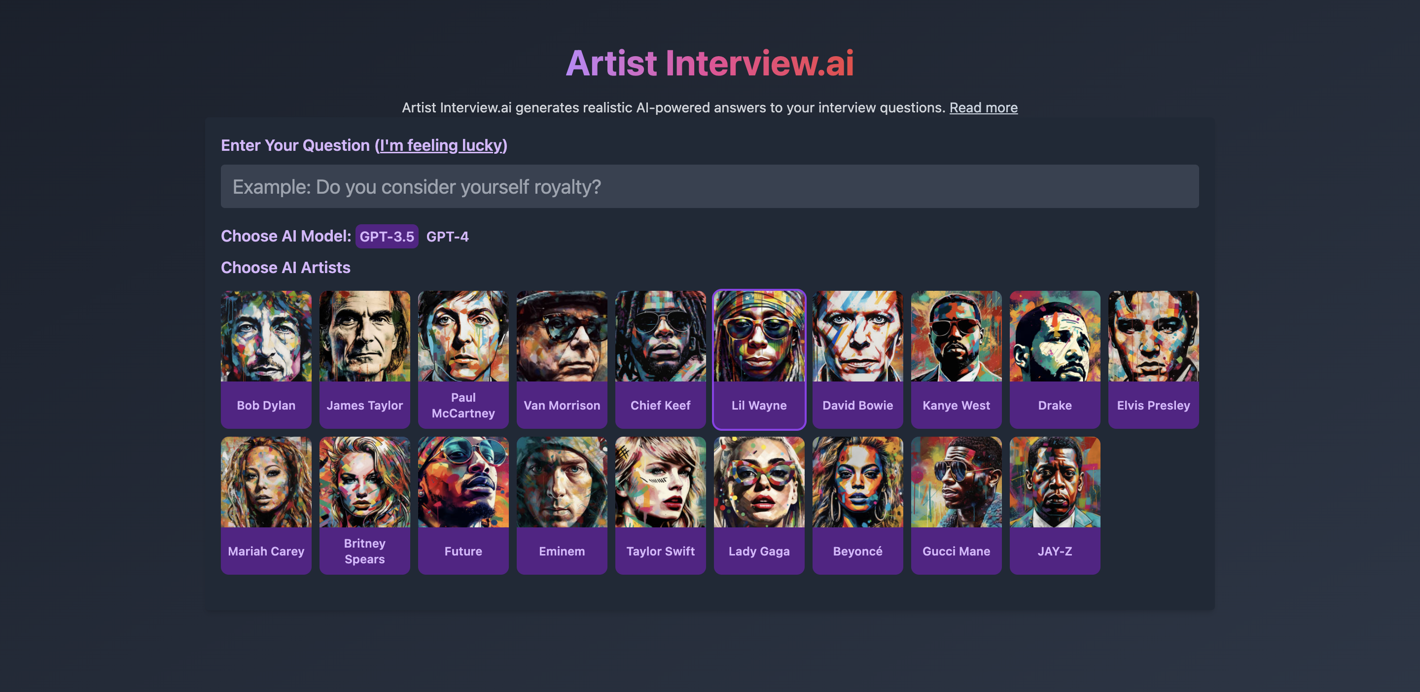 Artist Interview Ai